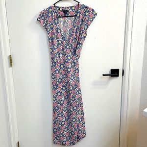 JCrew Floral Wrap Dress, Size XS